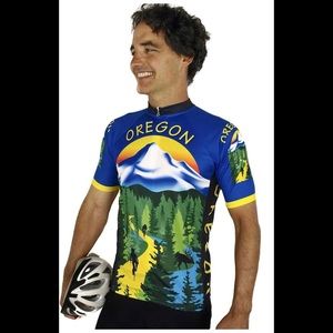 Free Spirit Oregon Men’s Cycling Bike Jersey Small